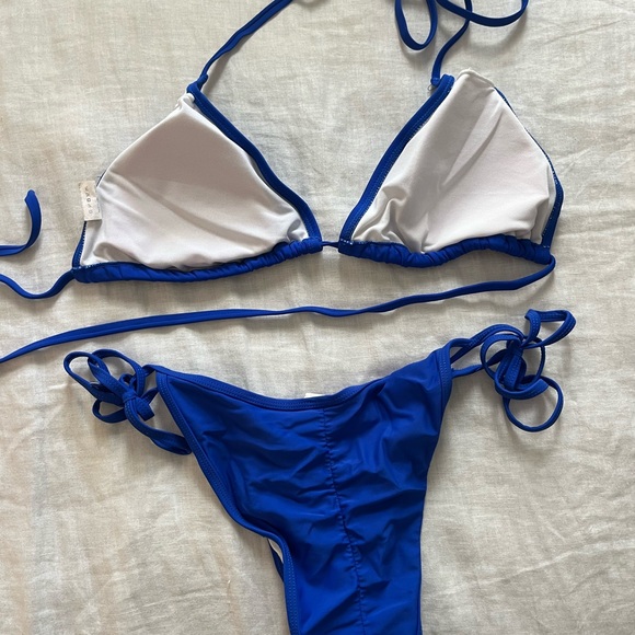 Blue Triangle Bikini Set - Picture 3 of 3